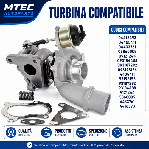 Turbina turbocompressore mtec - turbina,